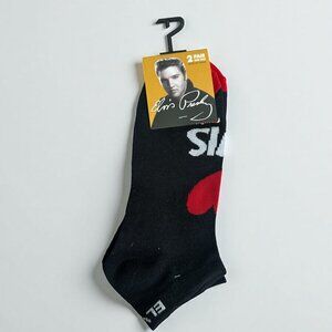 ELVIS Licensed Women's Set of 2 Ankle Socks One Size Fits Most NEW NWT